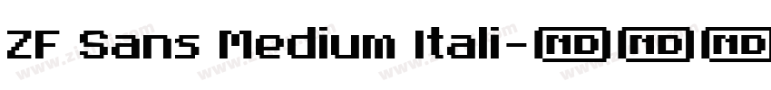ZF Sans Medium Itali字体转换